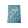 Airbrush Klebeschablone Stencil Film Set Drache 25 Mask blau transparent