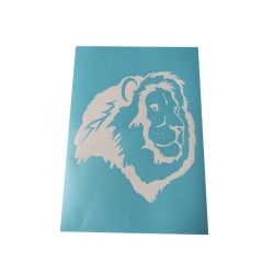 Airbrush Klebeschablone Set Löwe Mask blau transparent