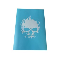 Airbrush Klebeschablonen Set Skull Burning Head Stencil Sign Mask A4