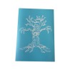 Airbrush Klebeschablonen Helloween Set 4 Baum Stencil Sign Mask blau transparent