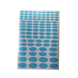 Airbrush Klebeschablonen Universal Set Elypsen Sign Mask blau transparent