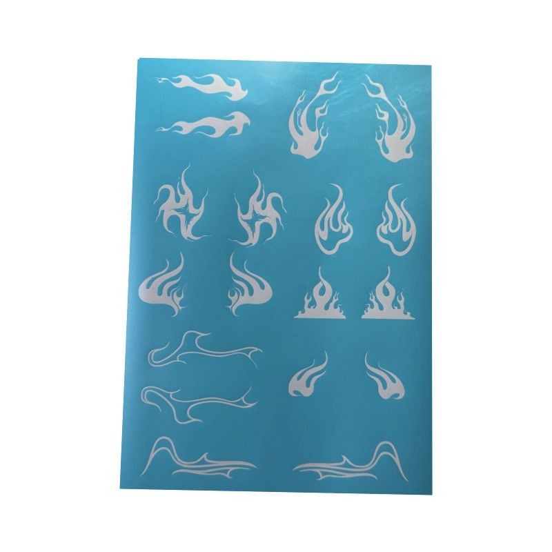 Airbrush Klebeschablonen Set Modellbau flames Set 1