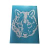 Airbrush Klebe Schablone Schäferhund Mask blau transparent Größe nach Auswahl