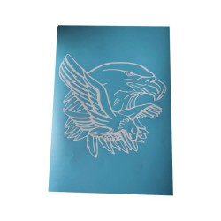 Airbrush Klebe Schablone Schäferhund Mask blau transparent Größe nach Auswahl