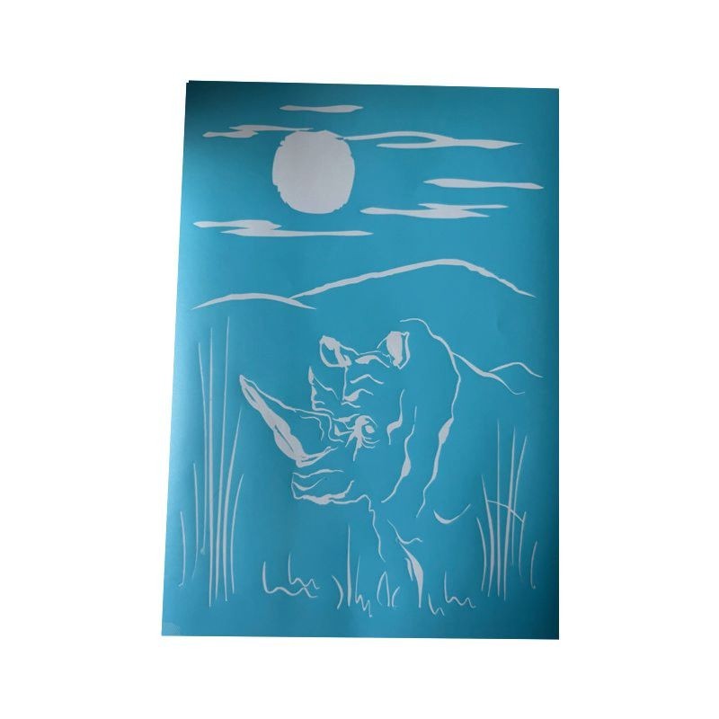Airbrush Klebe Schablone Schäferhund Mask blau transparent Größe nach Auswahl Airbrush Klebe Schablone Schäferhund Mask blau transparent Größe nach Auswahl