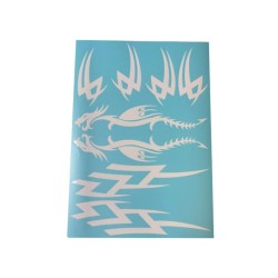 Airbrush Klebeschablonen Set Modellbau RC Car Drachen Tribal Set 4 A4