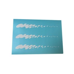 Airbrush Klebeschablonen Schablonen Set Modellbau RC Car Set Bubbles A4