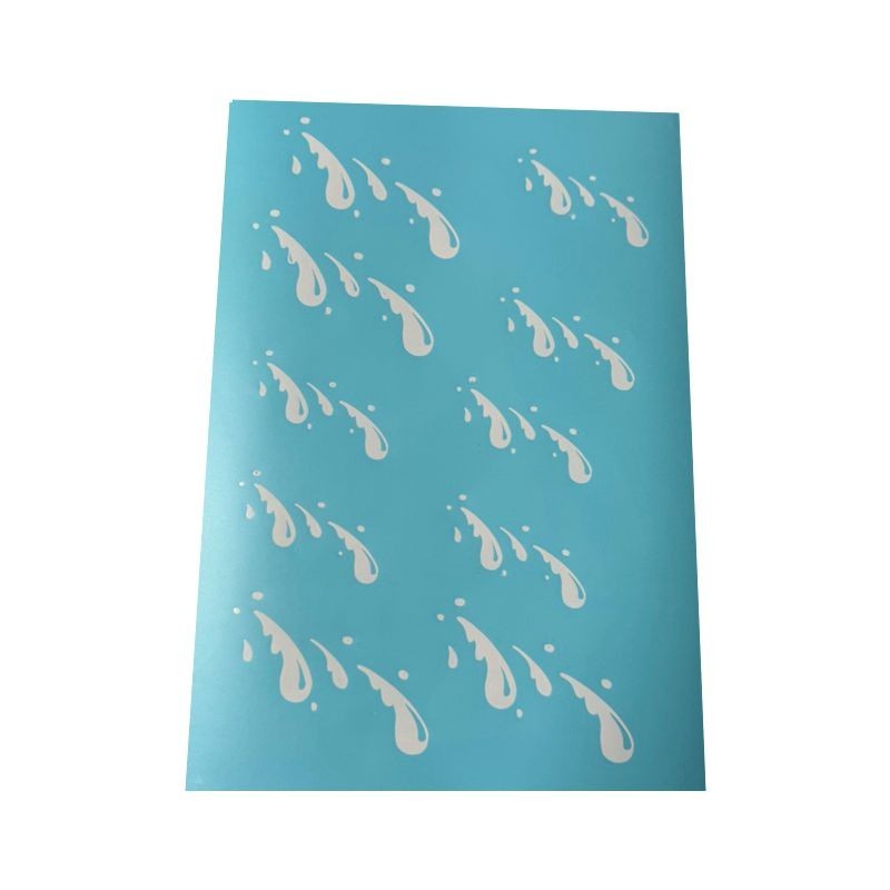 Airbrush Klebeschablonen Schablone Spritzer Tropfen Blutspritzer Set A4