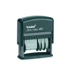 trodat 4817 Wortbanddrehstempel mit Datum inkl. 1 Kissen in schwarz