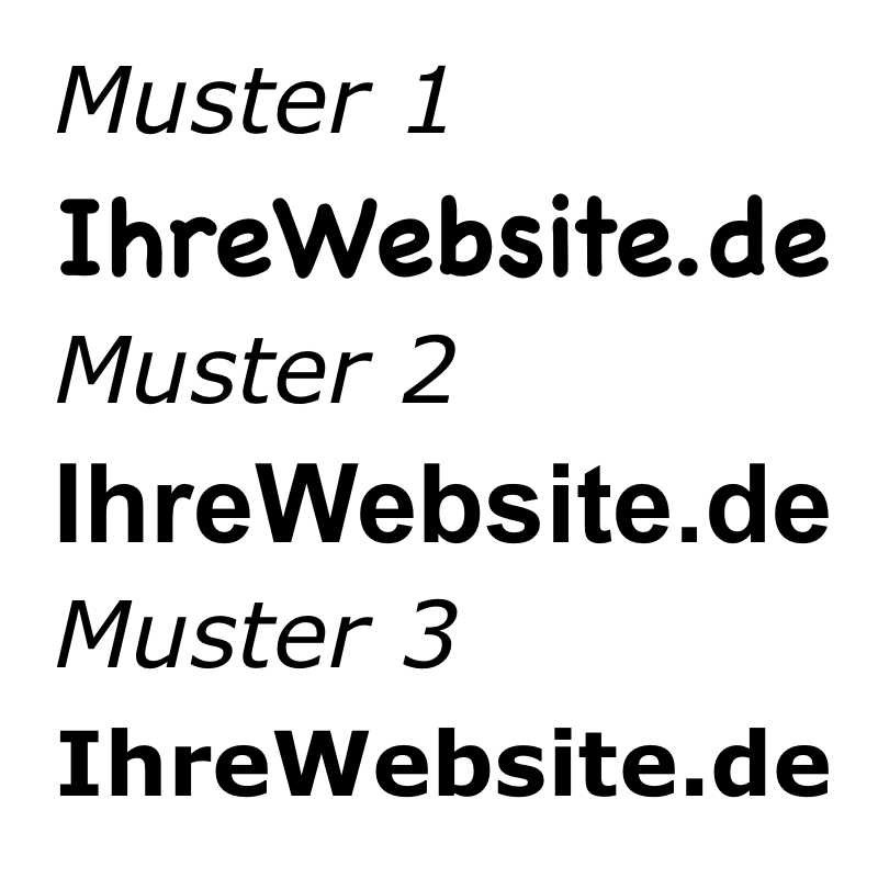 2x www Schriftzüge bis 20 cm, Oracal 751C, maximal 20 Zeichen (Text), Farbauswahl