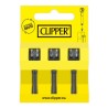 CLIPPER® 3er Set Flintsystem Large Groß Classic Zündrad mit Feuerstein Original Zubehör