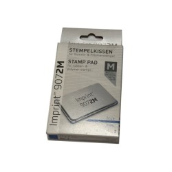 Original IMPRINT 9072M Stempelkissen Handstempelkissen Metal Case blau NEU OVP