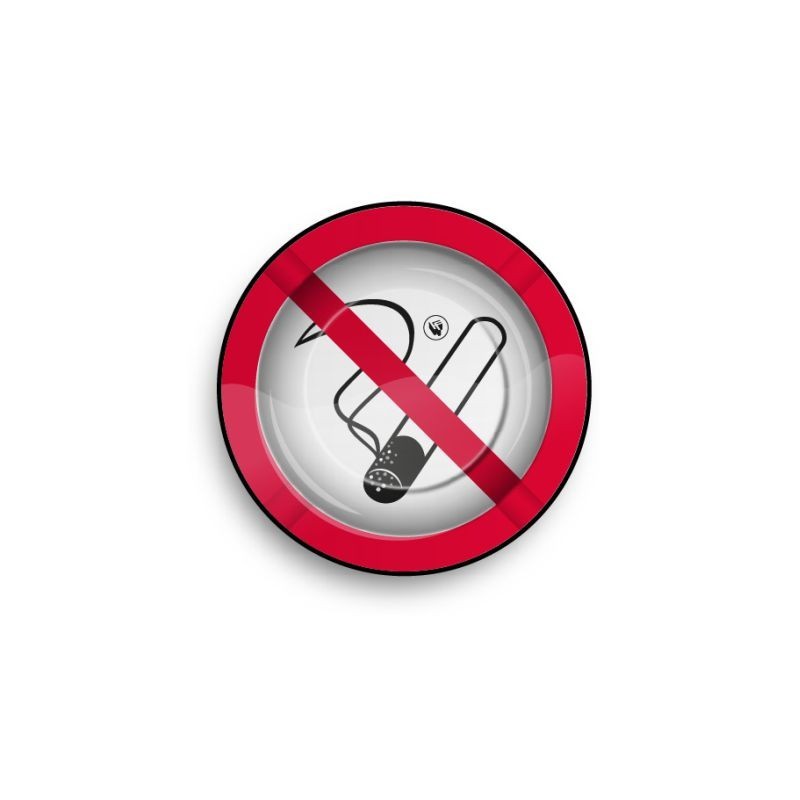 FIRE-FLOW™ Aschenbecher Ashtray  Rauchen verboten Symbol Neu