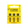 CLIPPER® 3er Set Flintsystem Micro Medium Zündrad mit Feuerstein Original Zubehör
