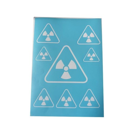 Airbrush Klebe Schablone Atom Mask blau transparent Größe nach Auswahl