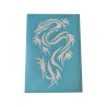 Airbrush Klebeschablone Stencil Film Set Drache 1 Mask blau transparent