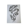 Airbrush Klebeschablone Stencil Film Set Drache 1 Mask blau transparent