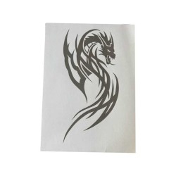 Airbrush Klebeschablone Stencil Film Set Drache 10 Mask blau transparent