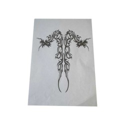 Airbrush Klebeschablone Stencil Film Set Drache 3 Mask blau transparent