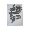 Airbrush Klebeschablone Stencil Film Set Drache 2 Mask blau transparent