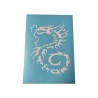 Airbrush Klebeschablone Stencil Film Set Drache 24 Mask blau transparent