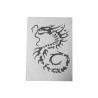 Airbrush Klebeschablone Stencil Film Set Drache 24 Mask blau transparent