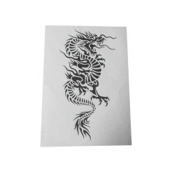 Airbrush Klebeschablone Stencil Film Set Drache 22 Mask blau transparent